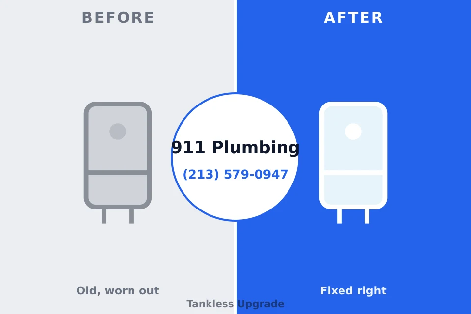 Before and after: plumbing company Magnolia, NJ